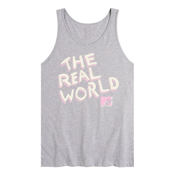 MTV - The Real World Pink Logo - Men's Jersey Tank Top