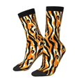 thumbnail image 1 of Fotbe Zebra Calcetas Largas con Estampado para Hombre y Mujer – Calcetas de Compresión Transpirables y Elásticas, Viajar y Uso Diario Talla 5-11, 1 of 6
