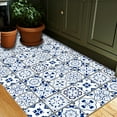 thumbnail image 5 of 1 set 18 Pcs 9 Style Tile Stickers Blue and White Porcelain Style Peel and Stick Wall Tile Stickers Spanish Style Waterproof Self Adhesive Stick on Tile Decals for Kitchen Bathroom 6×6 Inch, 5 of 8