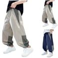 thumbnail image 6 of Beollynier Boys Summer Pants Lightweight Mosquito Proof Jogger Pants - Casual Loose Fit Thin Quick Dry Outdoor Pants for Ages 5-16 - Perfect for Summer Activities, 6 of 6