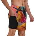 thumbnail image 3 of Goofa Hip Hummingbird In Jacket Printed Men's Swim Trunks Board Shorts Quick Dry Mens Swimming Trunks with Compression Liner,Breathable Fit Hawaii Beach Shorts-Medium, 3 of 9