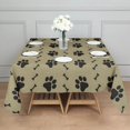 thumbnail image 3 of Paw Prints and Bones Square Tablecloth,Waterproof Square Table Cover,Wipeable Spillproof Washable Table Cover for Home Kitchen Party Decor 42"X42"(107x107cm), 3 of 6
