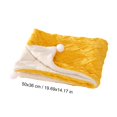 thumbnail image 3 of Ovzne Double-Sided Wool Blanket For Cats Dogs – 50X36Cm/19.69X14.17In (Small), Yellow High-Grade Polyester-Wool Mix, Warm, Breathable Anti-Static Pet Blanket, 3 of 6