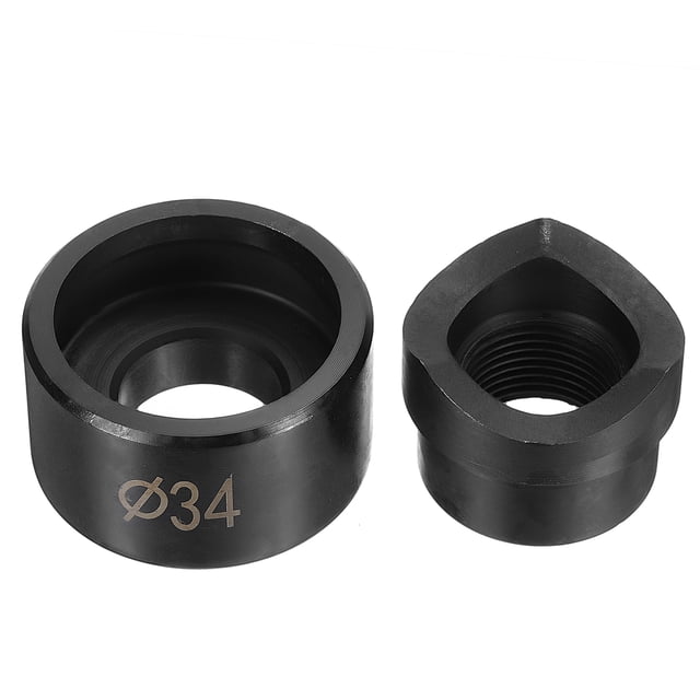 Unique Bargains Conduit Punch and Die 34mm Chrome Steel Knockout Punch Conduit Hole Cutter Set