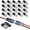 20, variant on 20 count Double Wire Plug in Connector - 2 Pin Solderless Wiring Splice Connector - Low Quick Electrical Connectors - Snap Wire Clip Connectors with Locking Buckle for LED Strip, Automotive