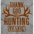 thumbnail image 2 of Thank God For Hunting Season Antlers Hoodie Sweatshirt Women Men Brisco Brands L, 2 of 5