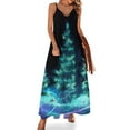 thumbnail image 1 of Vestido sin mangas con árboles de Navidad alegres y brillantes, vestidos de fiesta para mujer, conjuntos elegantes para mujer, 1 of 7