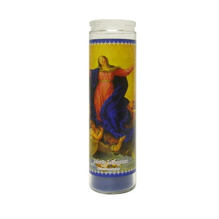 Scented Maria Milagrosa Candle, Blue