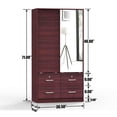 thumbnail image 6 of Sarah Double Sliding Door Wardrobe with Mirror, 6 of 6