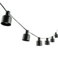 thumbnail image 6 of SAFAVIEH Adaner 10-Light G40 Black Plastic Outdoor String Light with Black Shade, 6 of 7