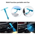 thumbnail image 5 of Mini ventilador USB flexible, diseño flexible con construcción liviana, mini ventilador de cuello de cisne portátil para viajes fáciles (azul), 5 of 5