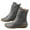 Grey, variant on Women's Mid Calf Boots Casual On Flat Ankle Booties Comfortable Walking Shoes for Daily Outdoor Travel and Party Use 5.5 Brown