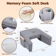 thumbnail image 5 of Reading Pillow for Gaming, Extra Large Laptop Pillow for Adult, Memory Foam Lap Desk Gaming Pillow for Reading, Working, Playing Steam Deck Switch or Sitting in Bed Floor Sofa, 5 of 6