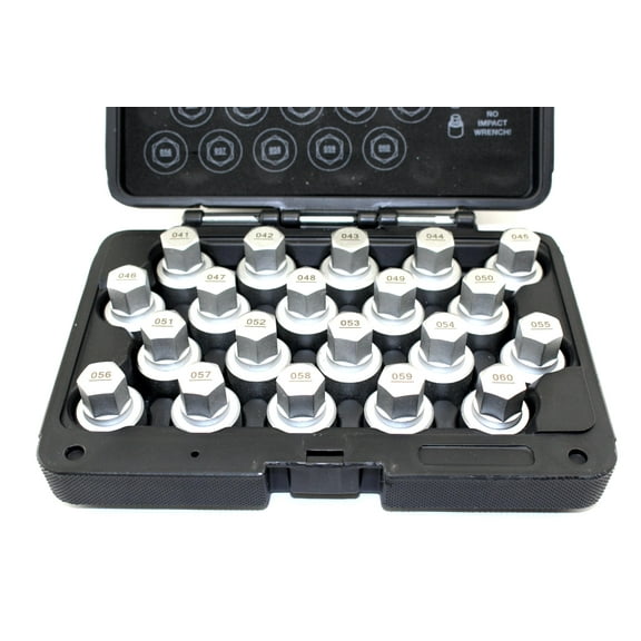 TMAX 20 pc Wheel Lock Lugnut Anti-Theft Screw Lug Nut Removal Key Socket Set for Bmw