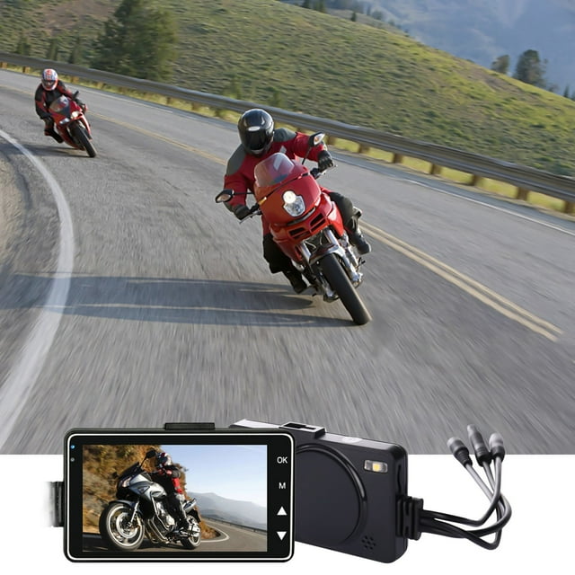 Dvkptbk Clear Driving Recorder Motorcycle High-Definition Driving Recorder Motorcycle Hidden Recorder Motorcycle Recorder Vehicle Camera
