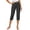 Z14 Dark Gray, variant on High Waisted Capris for Women with Pockets Stretchy High Waisted Cropped Pants Side Slit for Work Office Casual Summer Bottoms XXL