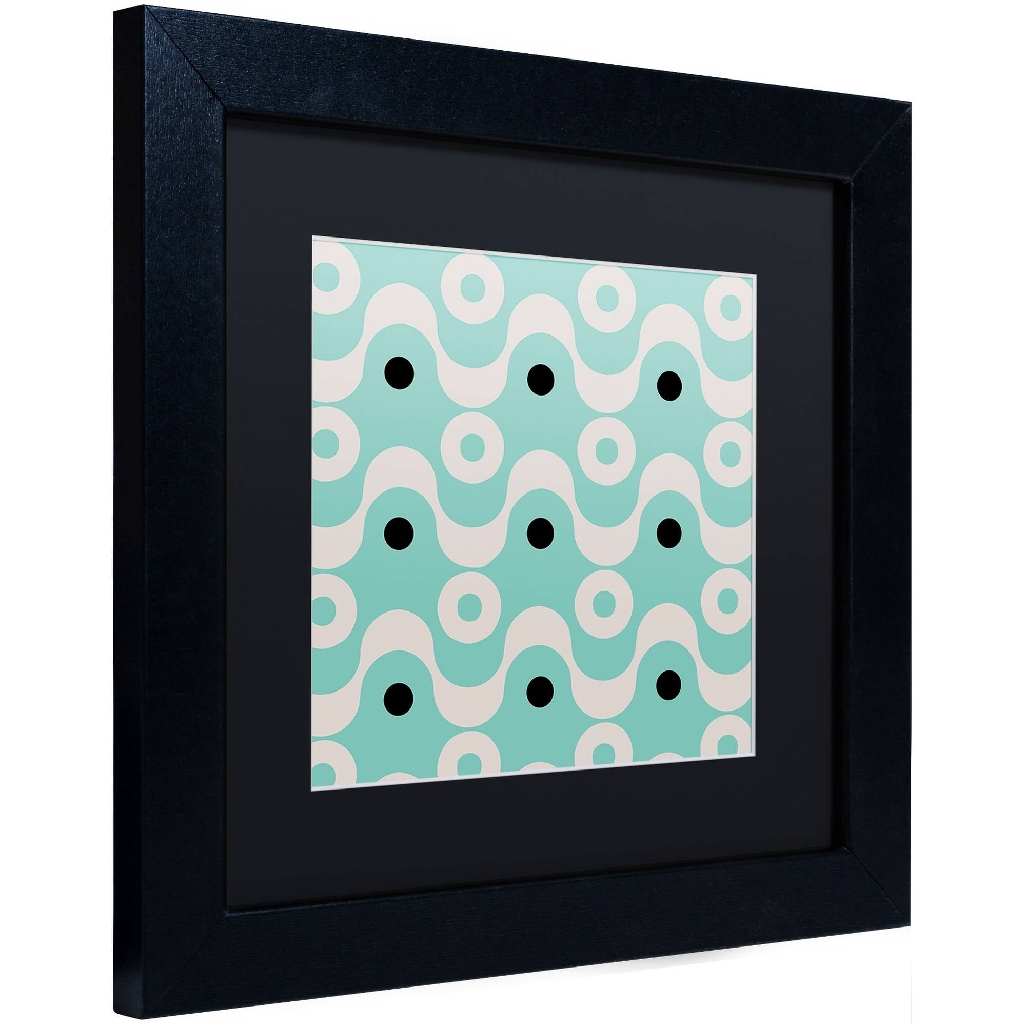 Trademark Fine Art "Fifties Patterns II" Canvas Art by Color Bakery Black Matte, Black Frame