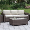 thumbnail image 2 of Furniture of America Condor Contemporary Patio Sofa in Brown, 2 of 4