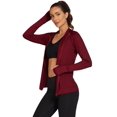 thumbnail image 5 of PINSPARK Lightweight Workout Jacket for Women Full Zip Slim Fit Athletic Running Jacket with Thumb Holes Zipper Pockets, 5 of 8