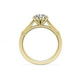 thumbnail image 2 of Diamond-Capitals 2.05 Carat Round Cut (D/VVS1) Moissanite Unique 6-Prongs Solitaire Bridal Ring for Women Solid 14K Yellow Gold Size 6.5, 2 of 8