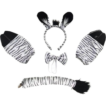 

ZAGHNRENJ Animal Ears and Tail Set Soft Dressing up for Children Stage Shows Themed Party ACA-836