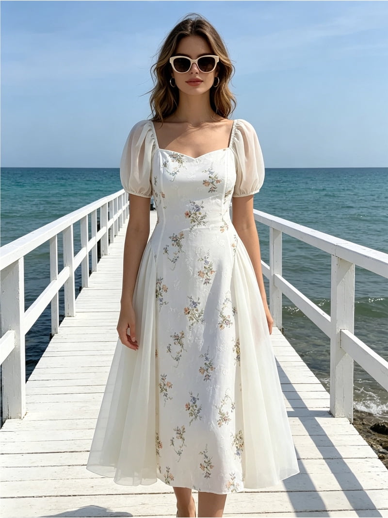 blouse midi dress DRESS + TOP SET Checkered Ruched Front Blouse and Spaghetti Strap Midi Dress Set Wear