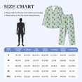 thumbnail image 3 of KLL Snail And Flower Sleepwear Mens Flannel Pajamas,Long Cotton Pj Set, 3 of 7