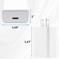 thumbnail image 2 of 20W C Wall Fast Charge Power Adapters for iPhone iPad, AirPods & More Firsting, 2 of 7