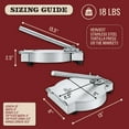thumbnail image 6 of Concord EL JEFE 11" Stainless Steel Commercial Grade Tortilla Press, 6 of 9