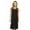 Black, variant on Women's Silky Soft Nightgown - Elegant Crochet Trim Sleep Dress for Comfortable Nights (Navy, Large)