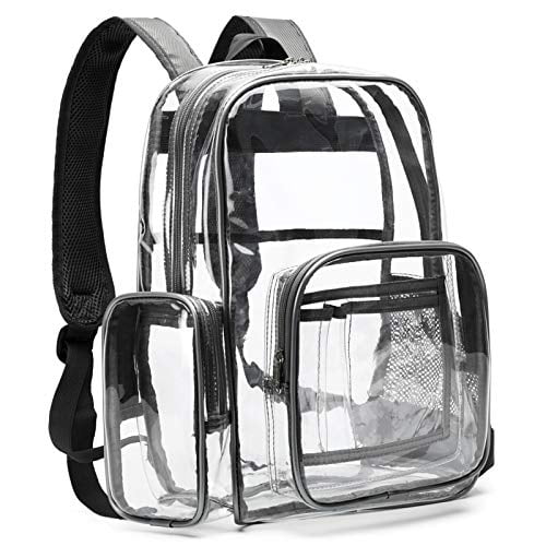 Packism Heavy Duty Clear Backpack Large Transparent Backpack Waterproof School Bookbag Clear Backpack 
