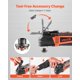 thumbnail image 5 of Herramienta oscilante VEVOR Multitool 4A con cable, 6 velocidades, 7000-19000 OPM, 5 of 9