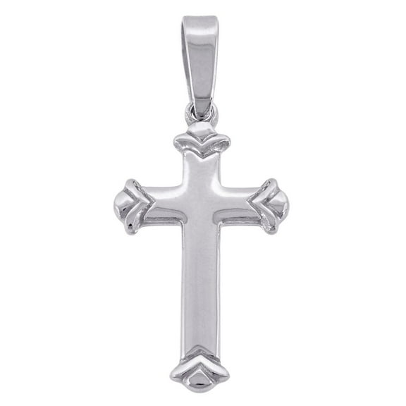 925 Sterling Silver Mens Womens Polished Finish Cross Religious Charm Pendant 29.1x12.9mm Necklace for Men