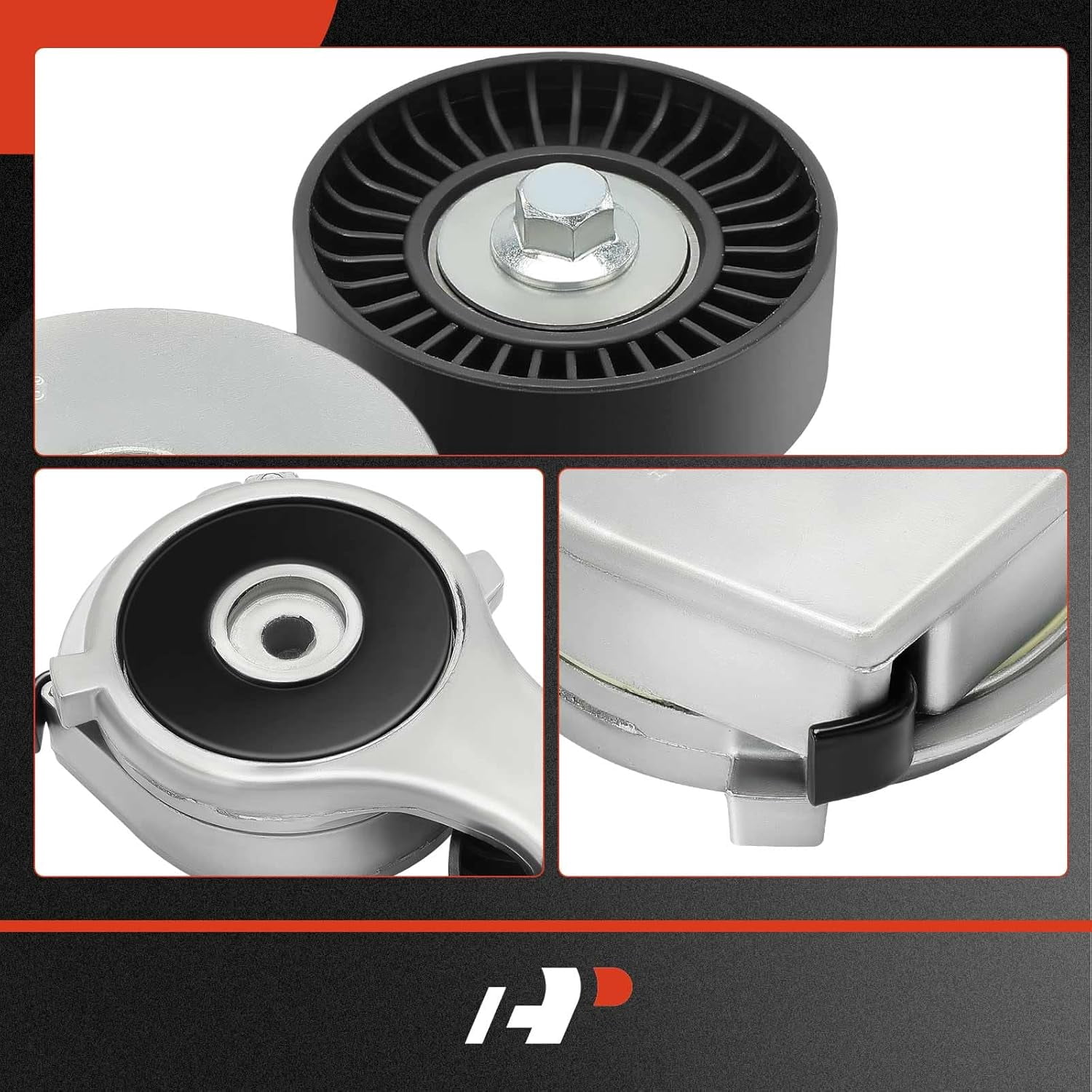 A-Premium Belt Tensioner Assembly with Pulley Compatible with Chevrolet S10 Pickup 1998-2003 Isuzu Hombre 1998-2000 GMC Sonoma 1998-2003 L4 2.2L