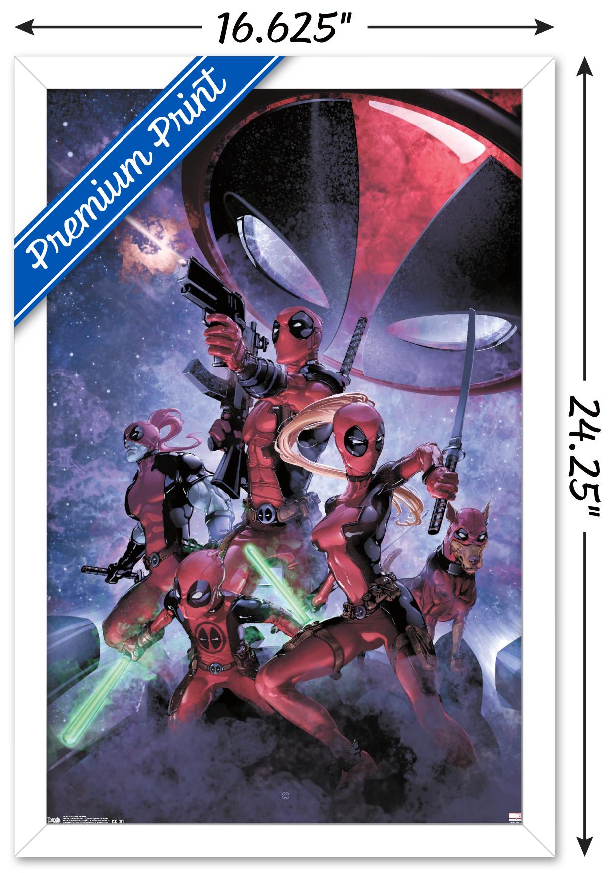 Marvel Comics - Deadpool - Family Wall Poster, 14.725" x 22.375", Framed