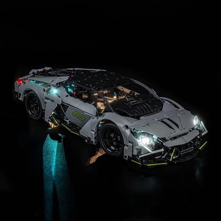 ?LED Light Compatible with Legos 42214 Building Set, Not include LEGO Building Model Kit, LED Light Kit for Legos 42214 N Revuelto Super Car Building Toy, Decoration Lights with Battery Box