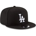 thumbnail image 3 of Gorra New Era MLB 9Fifty Los Angeles Dodgers, negro y blanco, 3 of 7