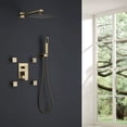 thumbnail image 3 of Three Functions Shower Set, Pressure Balanced Complete Shower Faucet with 4pcs of Body Jets with Rough-in Valve, 3 of 5