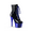 Black Pat and Silver Chrome, variant on Women's Pleaser Adore 1020 Ankle Boot