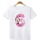 thumbnail image 3 of Camiseta de algodón con gráfico de lazo con número de Minnie Mouse, ropa para niños de 1, 2, 3, 4, 5, 6, 7, 8 y 9 años, camisetas para niñas y niños, 3 of 5