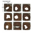 thumbnail image 3 of Uttermost Jungle Wood Paneled Wall Art in Coffee (Set of 9), 3 of 3