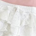 thumbnail image 7 of Toddler Girls Summer Short Sets Outfits Cotton Crewneck Short Sleeve Playwear Sets 6-12 Months 12-24 Months 2t 3t 4t 5t 6t 7t Children(Pink,12-18 Months), 7 of 7