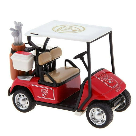 1/36 Golf Car Model Toy Mini Pullback Action Safe for Infant Gift (Yellow)