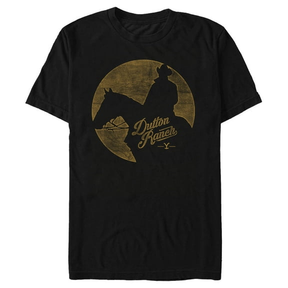 Men's Yellowstone John Dutton Ranch Distressed Silhouette Graphic T-Shirt