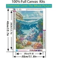 thumbnail image 5 of 5D Diamond Painting Kits for Adults Beginners, Beach Shells DIY Full Round Drill Diamond Dot Gem Art Kits,JK720-1, 5 of 7