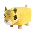 thumbnail image 1 of Billuyoard Taburete compacto de madera para espacios pequeños y detalles decorativos Pflanzenständer Holz Pflanzenhocker Holz Decoración del hogar amarillo Tela tecnológica-Tigre, 1 of 6
