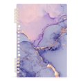 thumbnail image 2 of Haosy Lilac Marble Notebooks 2 Pcs 1-subject Journal 60 Sheets A5 College Ruled Paper Detachable Ring 8.3"x5.7", 2 of 8