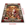 thumbnail image 7 of Cififendec Oversized Christmas 3D Visual Area Rug, 31.5"×19.68", Vintage Santa Themed Embossed Floor Mat for Xmas Living Room Floor Laying, 7 of 7