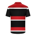 thumbnail image 3 of Hvot&aat Men's Striped Color Block Tops Classic Slim Fit Polo Shirts Casual Short Sleeve Pullover, 3 of 4