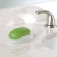 thumbnail image 4 of iDesign Plastic Soap Dish, Soap Saver, and Kitchen Sponge Holder - Set of 3, 0.75” x 3.25” x 4.75”, Clear, 4 of 6